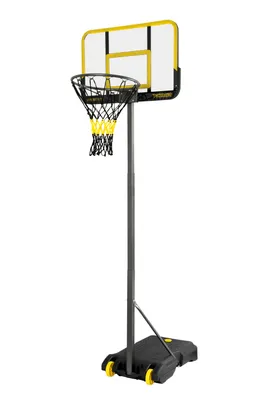 Produktbild von B-EASE Basketballständer / Basketballkorb - Mobil und höhenverstellbar 1,50 - 2,10 m - INDOOR / OUTDOOR - Mit Basketball