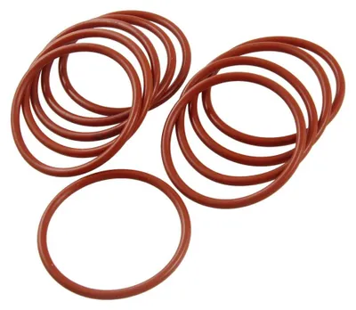 O-Ring Dichtung Silikon 42x48x3 mm 10 Stück rot