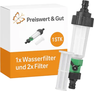 Produktbild von Wasserfilter Wasserhahn 12 bar 3/4 Zoll mit Wasser Vorfilter Filtereinsatz Set