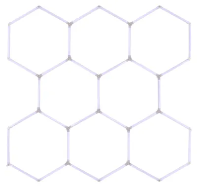 Produktbild von Ephcl11, hexagonförmige LED-Leuchte, 6500K, 230V, 246 x 239 cm
