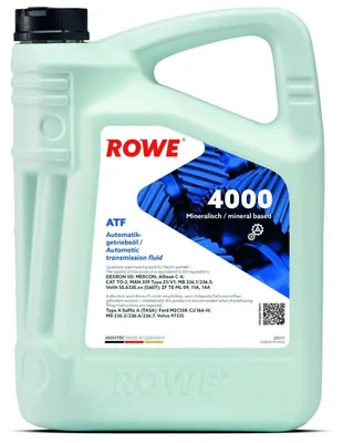 Produktbild von ROWE ATF 4000 Automatikgetriebeöl Mineralöl 5L 25011-0050-99 passend für MERCEDES-BENZ 190 (W201) Stufenheck (W124) C-Klasse Limousine (W202) für VW