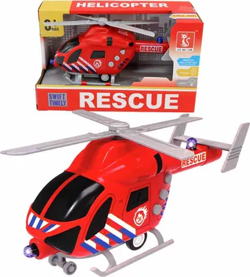 Produktbild von Roter Helikopter Rettung Spielzeug - ca. 20 cm