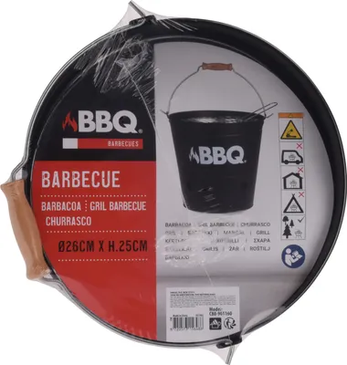 Obrázek produktu pro BBQ gril kyblík - černý