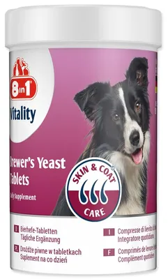 Productafbeelding van 8-in-1 Biertabletten, vitamines voor honden, ondersteunt de huid- en vachtverzorging, 260 tabletten