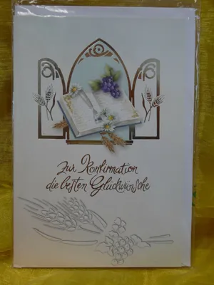 Produktbild von Glückwunschkarte / Grußkarte - Zur Konfirmation