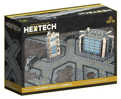 Zdjęcie produktu dla HexTech – Teren „Pole bitwy w pudełku”: Zjazdy z autostrady i tunele w Trinity City