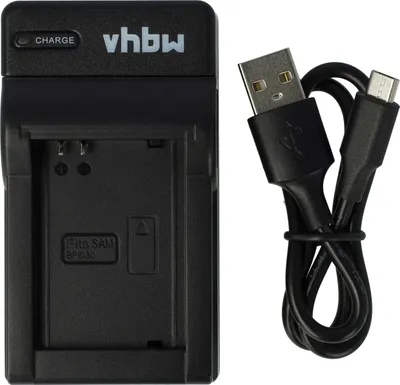 Produktbild von vhbw USB-C Ladegerät kompatibel mit Samsung NX300M Kamera - Ladeschale + USB-C Kabel Ladeanzeige