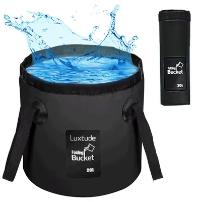 Faltbarer Campingeimer 20 L, wasserdicht, PVC, ultraleicht