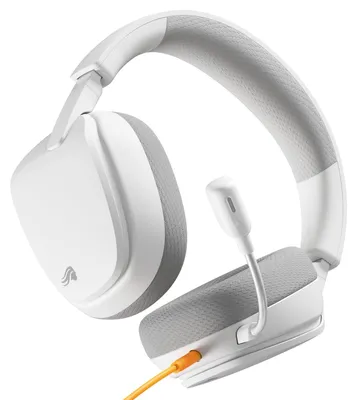 Produktbild von Glorious Gaming Glorious GHS Eternal – Stereo-Gaming-Headset für PC, PS5, PS4, Xbox, Switch – speziell abgestimmten Treiber, verstellbares abnehmbares Mikrofon, 3,5 mm – langlebig, ganztägiger Tragekomfort – Weiß, Kabelgebunden, Gaming, Kopfhörer, Weiß