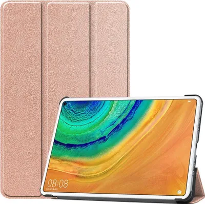 Produktbild von Huawei MatePad Pro 10.8 Hülle - Tri-Fold Ständer Klapphülle - Roségold