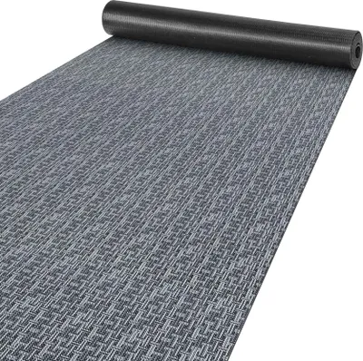 Produktbild von Küchenläufer Flur Läufer Küchenteppich Teppich Textil ITACA Graun Streifen Robust Breite 50cm Länge 100cm