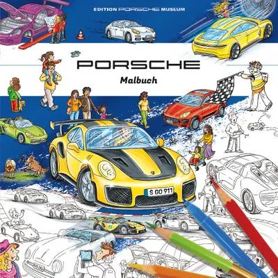 Image de Livre de coloriage Porsche pour enfants