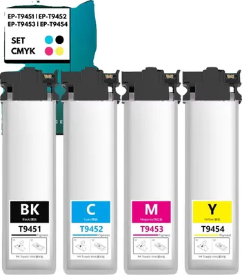 Produktbild von Tintenpatrone, kompatibel mit Epson-Druckern, hohe Kapazität, Ein Set