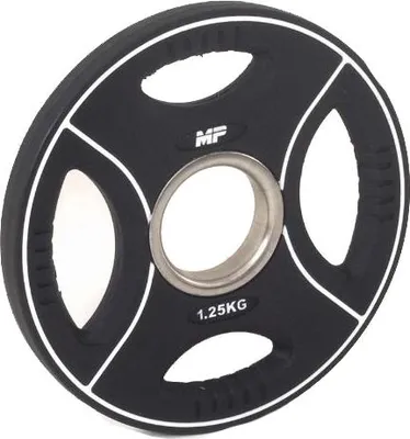Produktbild von Muscle Power Polyurethan4-Grip Hantelscheibe 1,25 kg - 50 mm
