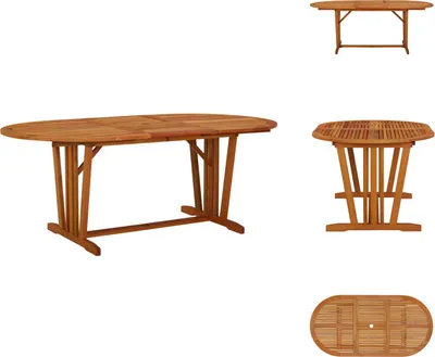 Obrázek produktu pro vidaXL Zahradní stůl 200x100x75 cm z masivního dřeva eukalyptus - Zahradní stoly