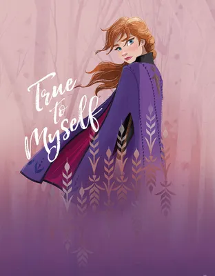 Produktbild von Disney Poster Die Eiskönigin Anna Lila - 610158 - 30 x 40 cm