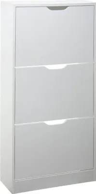 Produktbild von Schuhregal aus Holz 115x60x24cm Farbe white
