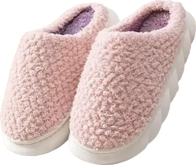 Obrázok produktu pre Teplé zimné protišmykové papuče, Zimné papuče pre mužov a ženy, Zimné papuče s kožušinou - COZYSTEPS Ružová 38/39