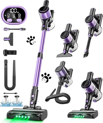 Immagine prodotto di Aspirapolvere a batteria, versatilità 10 in 1, design leggero, viola, UE