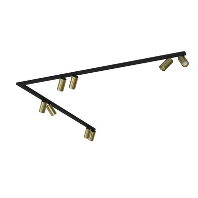 Immagine prodotto di Faretto MONO ottone-nero 8xGU10x10W in metallo, dimensioni: 13x150x150 cm, IP20, Nowodvorski Lighting