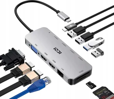 Produktbild von ASUS USB-C Stand Dock DC310 Kabelgebunden USB 3.2 Gen 2 (3.1 Gen 2) Type-C Schwarz