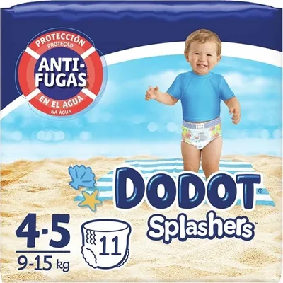 Produktbild von Einweg-Schwimmwindeln, Größe 4, 9?15 kg x 11 Einheiten