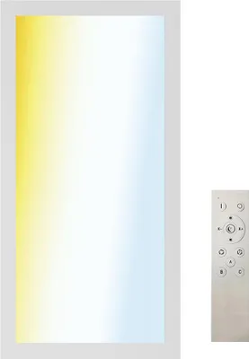 Imagen del producto de Müller-Licht LED Aufbaupanel Calida Switch Tone 60x30cm Weiß 24W 1800lm CCT 2700K-6500K dimmbar Fernbedienung