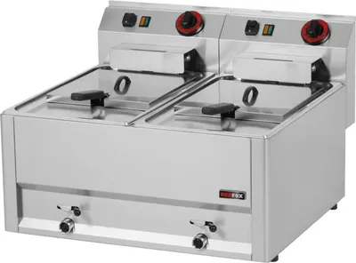 Obrázek produktu pro Elektrická fritéza KBS 16 litrů - nerezová ocel, stolní jednotka, 230 V