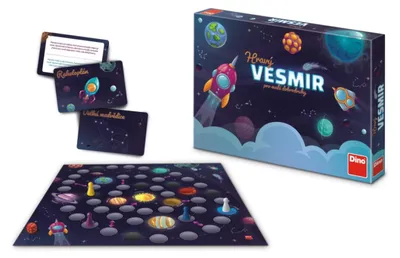 Obrázek produktu pro Hravý Vesmír pro malé dobrodruhy stolní společenská hra v krabici 33x23x4cm 6+