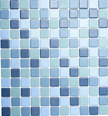 Produktbild von blau türkis Poolmosaikfliese RUTSCHEMMEND DUSCHTASSE BODENFLIESE MOS18-0404-R10