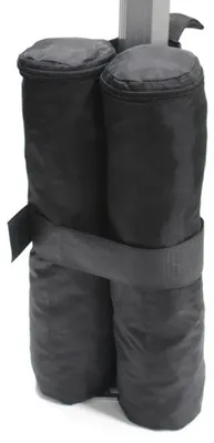 Produktbild von Sandsack für Zeltbeine – Gewicht 12–14 kg, Klettverschluss, 2 Kammern, ohne Füllung