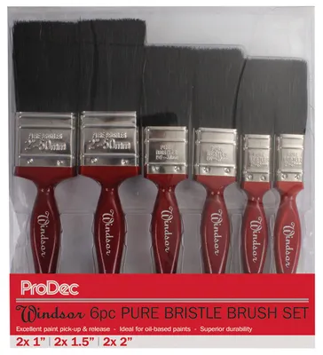 Productafbeelding van ProDec Windsor, professionele handwerkskwast, 6-delig