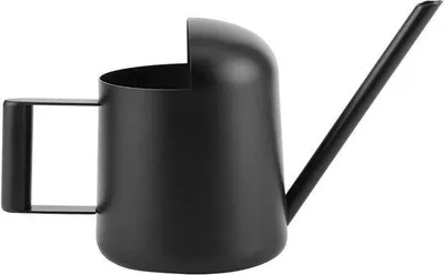 Produktbild von Famanu Gießkanne aus Edelstahl - Schwarz, ergonomisch, 500 ml