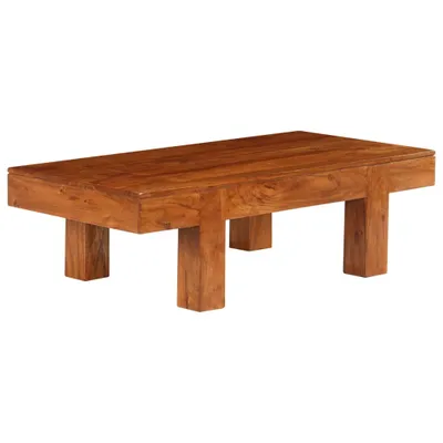 Image de Maison Exclusive - Table basse en bois massif avec finition couleur miel 100 x 50 x 30 cm
