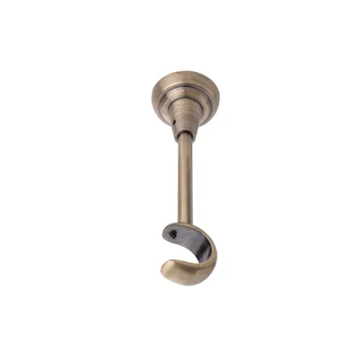 Produktbild von MDEKOR Deckenträger 1-läufig Antik Gold Deckenhalter mit Metallmontageplatte für Gardinenstange 19 mm Abstand kürzbar