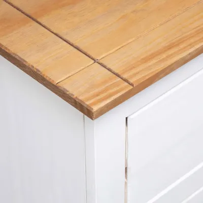 Immagine prodotto di Credenza bianca 93x40x80 cm in legno di pino Panama