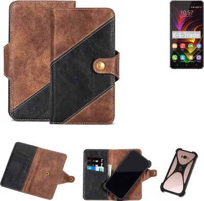 Produktbild von K-S-Trade Handy Hülle Schutz Hülle Schutzhülle Bookstyle Case kompatibel mit Oukitel C5 Pro Handy Cover Hülle Schutztasche 1x