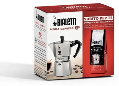 Produktbild von Italienische Kaffeemaschine Bialetti Moka Classico Grau