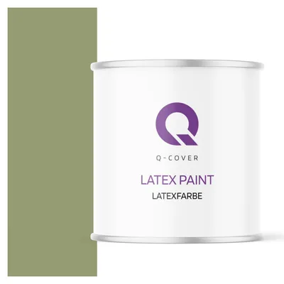 Produktbild von Latexfarbe  2 L Dunkel-Moosgrün  2 L | Innenfarbe | Wandfarbe | Deckenfarbe | Klasse 3 Mattfarbe Scheuerfest Hohe Deckkraft