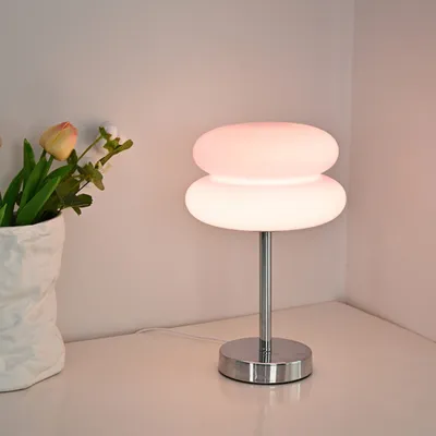Produktbild von Pilz Bedside Lampe,Mushroom Lamp-Pilzlampen,Led Nachttischlampe,Dimmbare Retro Nachtlicht,Tischleuchte für Wohnzimmer,Schlafzimmer,Nachttisch,pink
