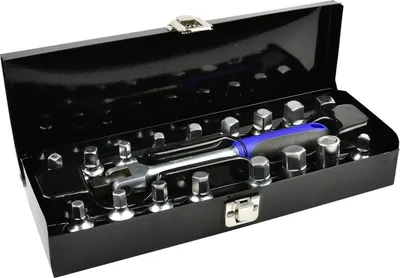 Immagine prodotto di Set chiavi bussole da 3/8" , kit olio tappo di scarico noci , set di chiavi a bussola per coppa dell'olio, attrezzi per auto e autocarri officina 18 pezzi