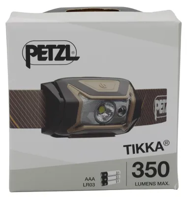 Produktbild von Petzl Tikka, Stirnband-Taschenlampe, Braun, Tasten, IPX4, LED, 1 Lampen
