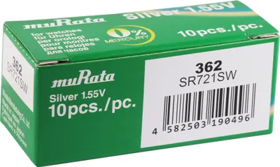 Produktbild von MURATA Knopfzellen, 0% Quecksilber , VE 10 Stk - 315-399