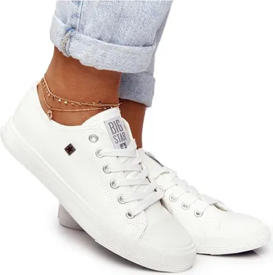 Produktbild von Damen Leder Turnschuhe Big Star Weiß V274869 37