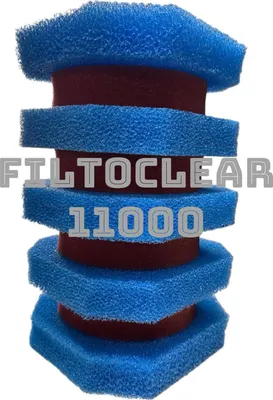 Produktbild von KH Filterschwammset Filtoclear 11000 Filter 5x blau/ 4x rot passend für Oase
