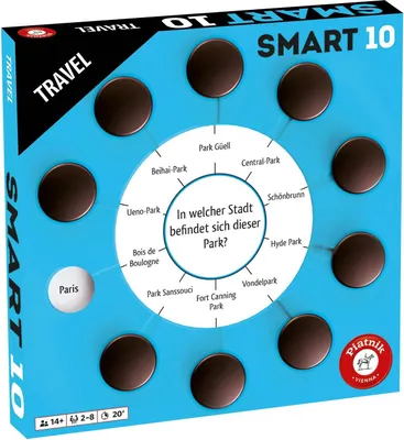 Produktbild von Piatnik - Smart 10 Zusatzfragen - Travel Reisen Quiz Rätsel Smartbox