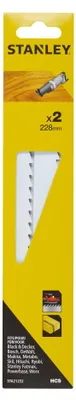 Produktbild von Stanley STA21232-XJ, Säbelsägeblatt, Holz, Hartstahl (HCS), Schwarz, Grau, 22,8 cm, 2 Stück(e)