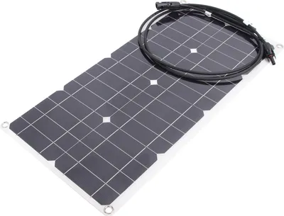 Image de Panneau Solaire Flexible 25W 16V Monocristallin Chargeur de Panneau Solaire Portable pour RVs Yachts Batteries de Voiture 12V