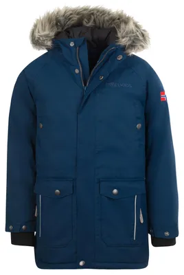 Produktbild von TROLLKIDS Nordkapp Jacket Kinder-Winterparka, Blau, Gr. 122