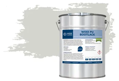 Produktbild von Wixx PolyurethanBootlack Deckend Hochglanz - RAL 9002 | Grauweiß - 2,5L